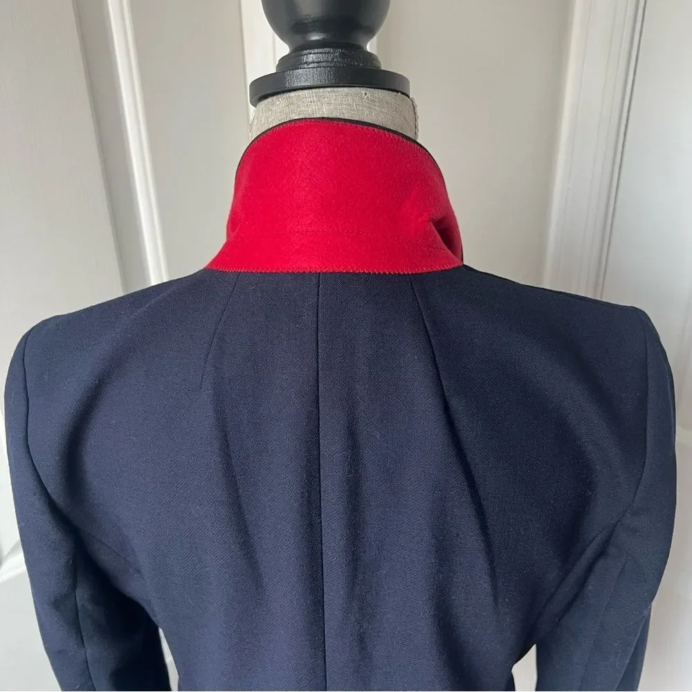 J. Crew Navy Parke Blazer Wool Blend 8